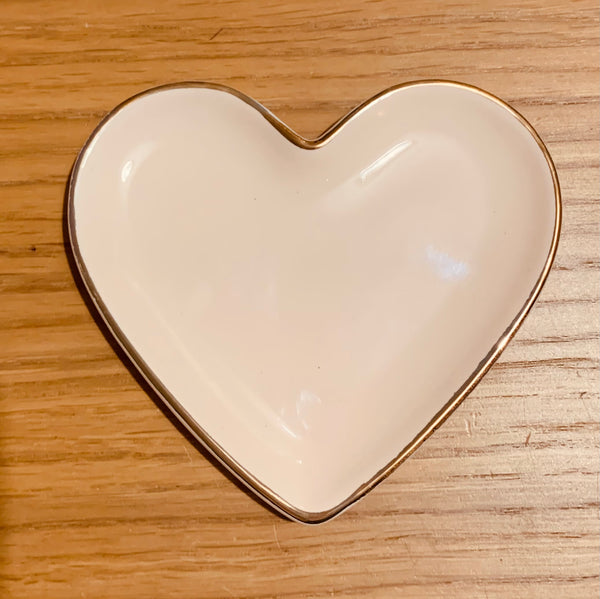 Pink Heart Trinket Dish