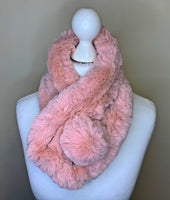 Faux Fur Pom Pom Scarf
