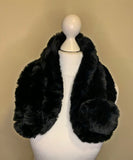 Faux Fur Pom Pom Scarf