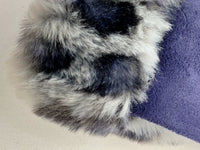 Leopard Print Faux Fur Trim Gloves
