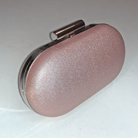 Glitter Clutch Bag in Rosie Champagne Gold