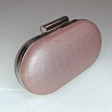Glitter Clutch Bag in Rosie Champagne Gold