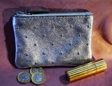 Metallic Leather Purse with Studs