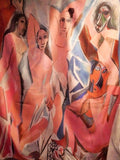 Picasso Cubism Les Demoiselles Painting Print Art Silk Scarf
