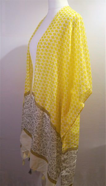 Sunshine Yellow Tasselled Kaftan