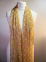 Polka Dot Chiffon Scarf