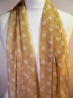Polka Dot Chiffon Scarf