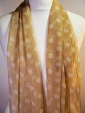 Polka Dot Chiffon Scarf